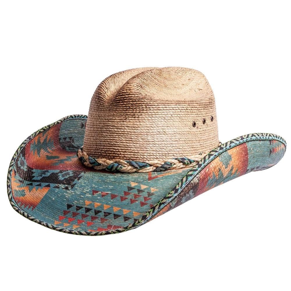 Cappello da cowboy da uomo con parasole intrecciato alla moda - Marrone - L (22 7/8"-23 5/8") - image 0
