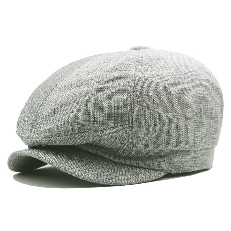 Cappello berretto ottagonale in tinta unita per pittore giovanile strillone - Grigio - L (23 1/4"-23 5/8") - image 1