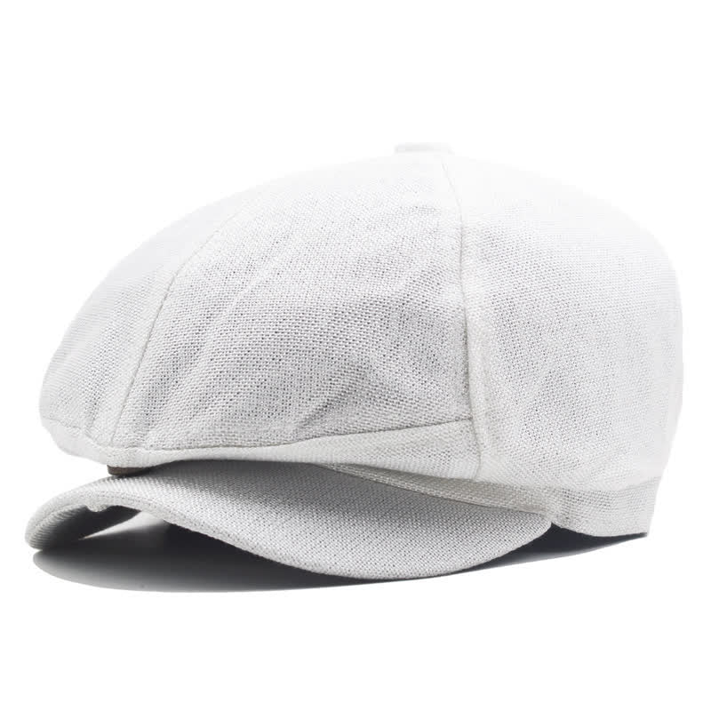 Cappello berretto ottagonale in tinta unita per pittore giovanile strillone - Bianco - L (23 1/4"-23 5/8") - image 2