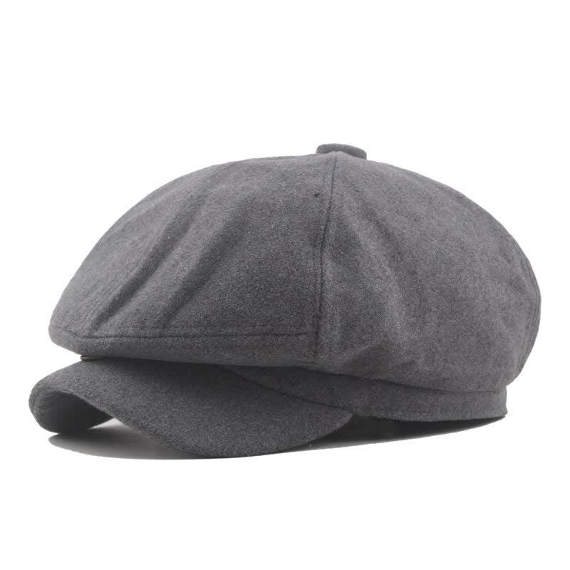 Cappello basco ottagonale da tassista classico vintage senza tempo - Grigio - L (23 1/4"-23 5/8") - image 2