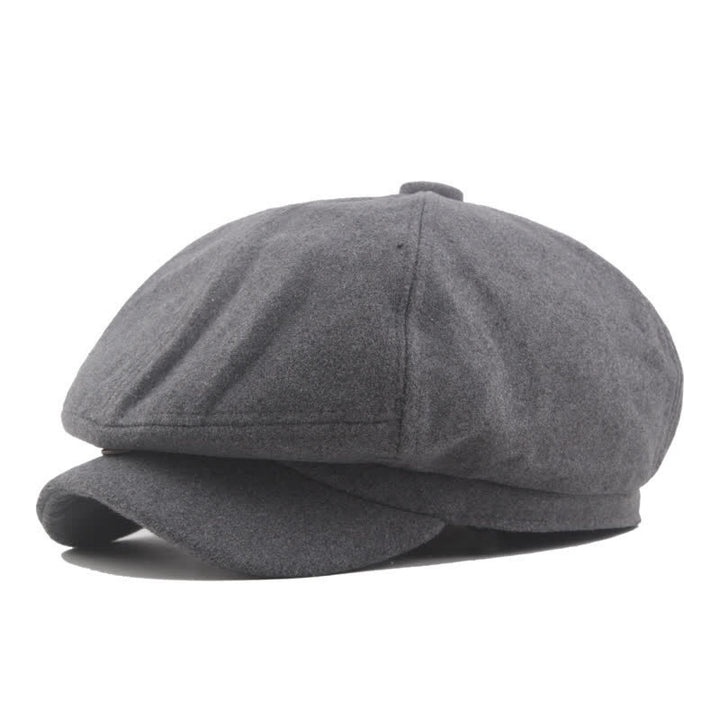 Cappello basco ottagonale da tassista classico vintage senza tempo - Grigio - L (23 1/4"-23 5/8") - image 2