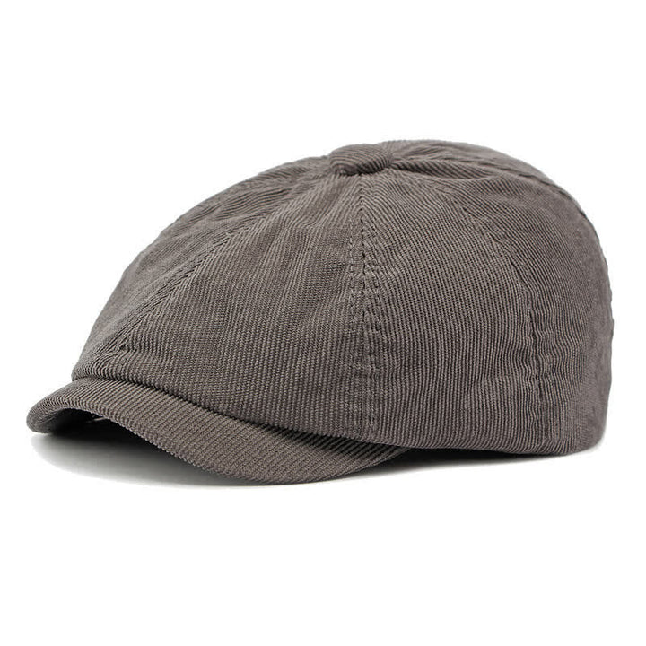 Cappello berretto ottagonale da strillone in velluto a coste - Grigio - Regolabile (21 5/8"-23 1/4") - image 6