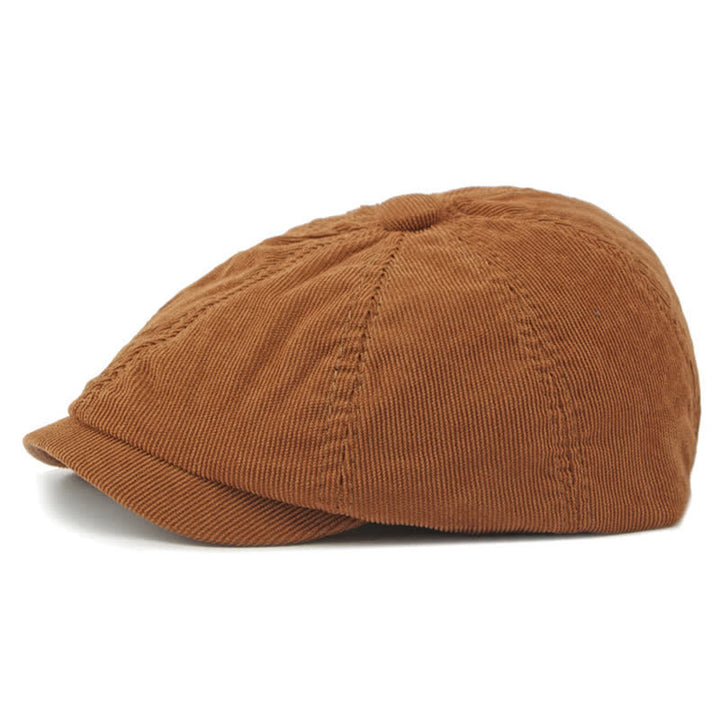 Cappello berretto ottagonale da strillone in velluto a coste - image 3