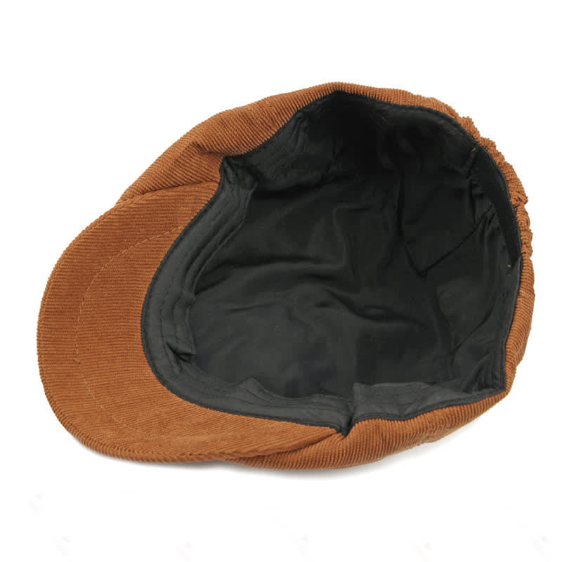 Cappello berretto ottagonale da strillone in velluto a coste - image 5