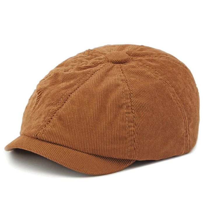 Cappello berretto ottagonale da strillone in velluto a coste - image 2