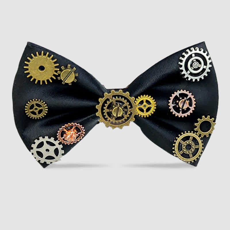 Papillon decorato con equipaggiamento steampunk in stile industriale - image 1
