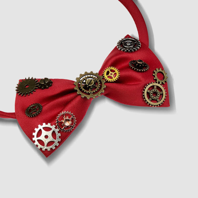 Papillon decorato con equipaggiamento steampunk in stile industriale - image 8