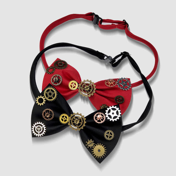 Papillon decorato con equipaggiamento steampunk in stile industriale - image 5