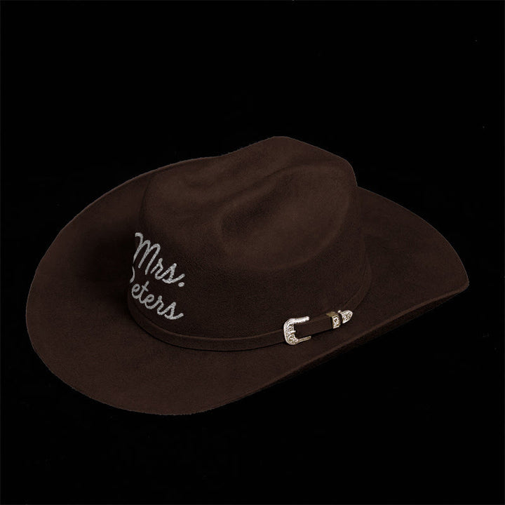 Cappello da cowboy personalizzabile in tinta unita - image 1