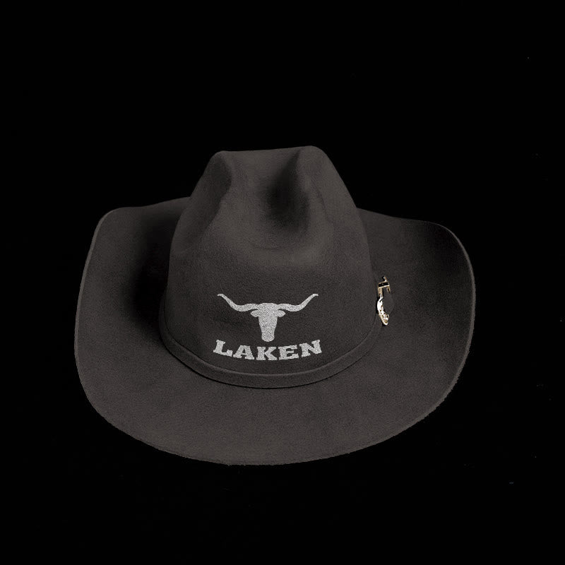 Cappello da cowboy personalizzato con logo e testo - image 0