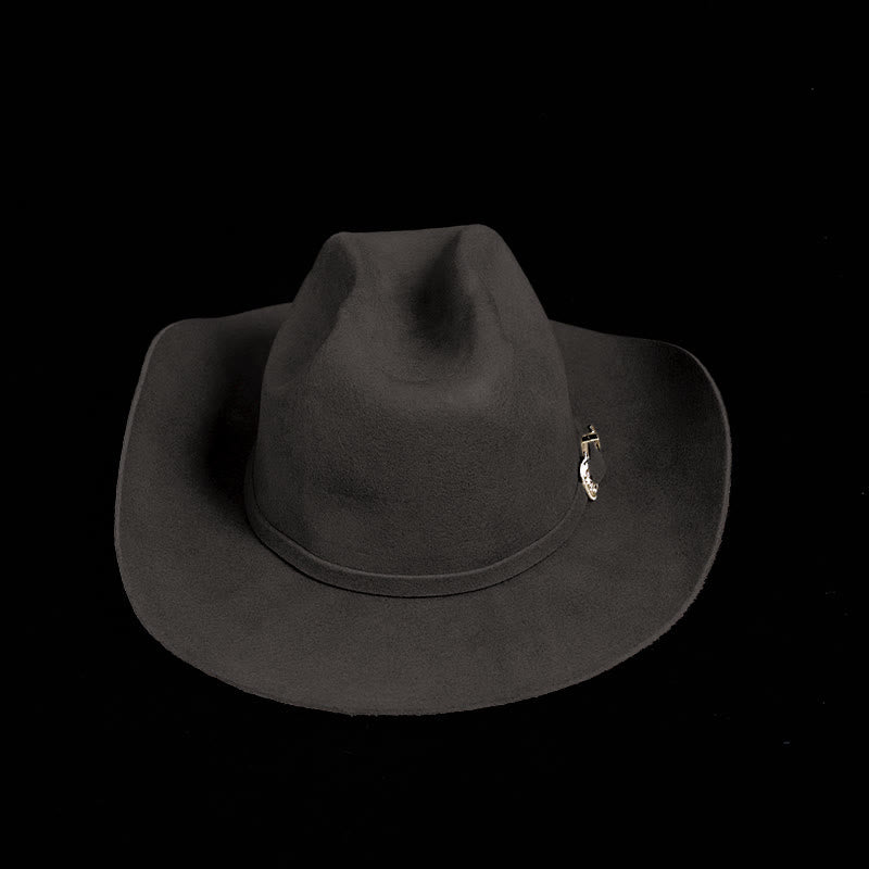 Cappello da cowboy personalizzato con logo e testo - Grigio scuro - Regolabile - image 2