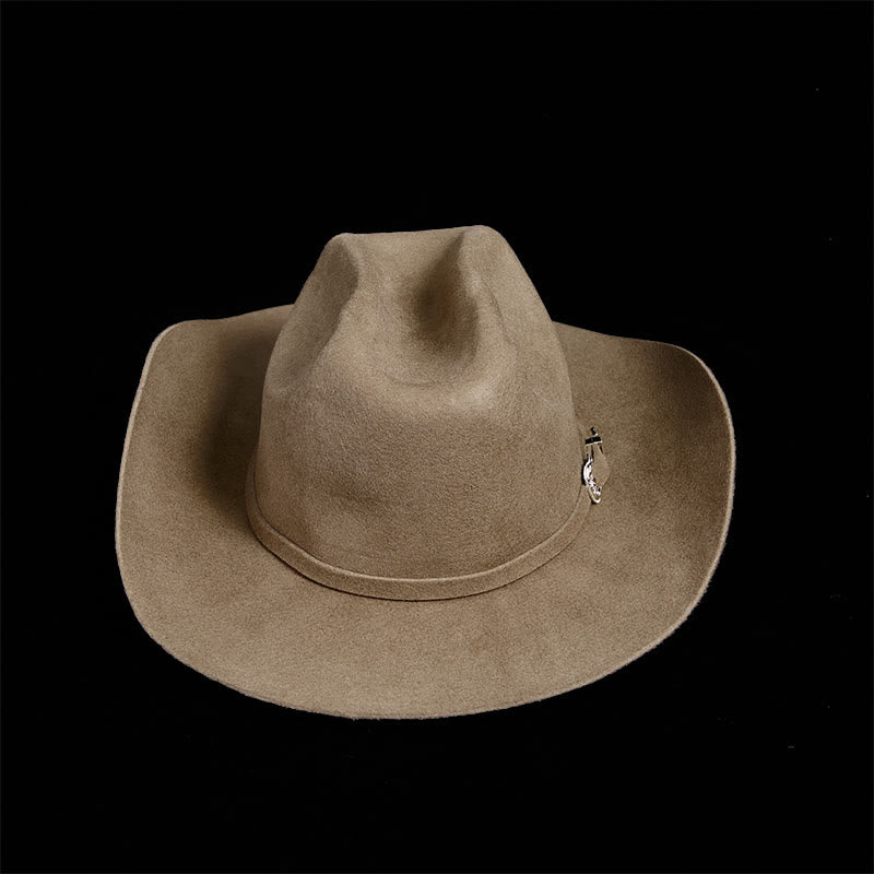 Cappello da cowboy personalizzato con logo e testo - Marrone chiaro - Regolabile - image 12