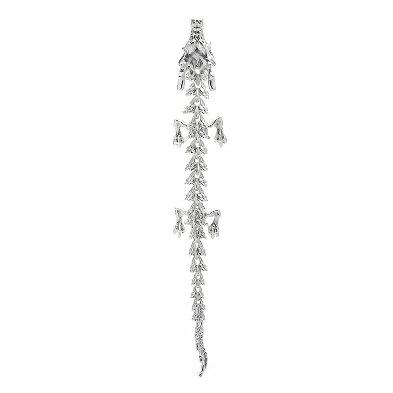 Spilla articolata con accessori per abbigliamento a forma di drago mobile - image 5