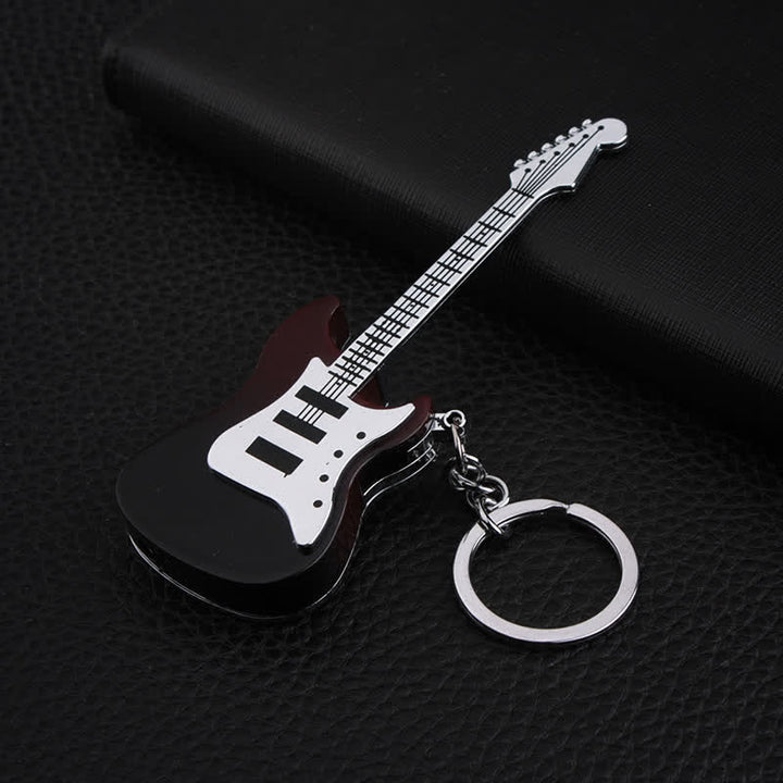 Portachiavi accendino gonfiabile a forma di chitarra - Nero - image 4