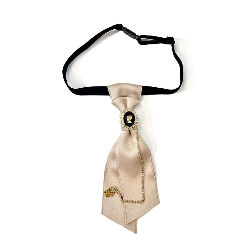 Cravatta da donna Pure Khaki Queen pre-annodata - Cachi - image 0