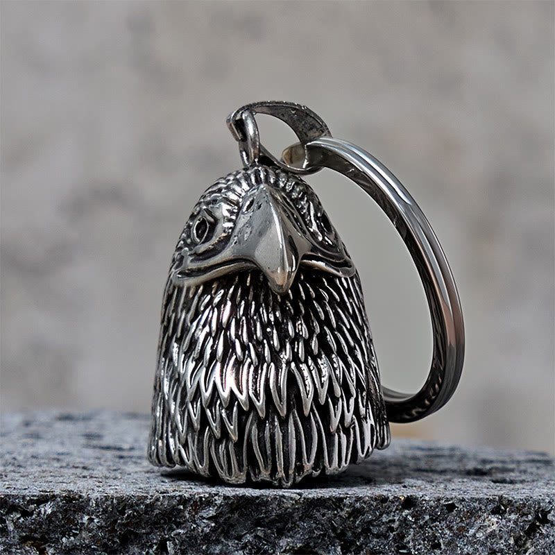 Portachiavi con campanello da equitazione in stile aquila calva vintage - Portachiavi - image 0