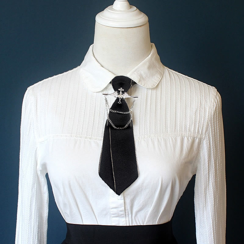 Cravatta unisex pre-annodata Angel con fascia regolabile - image 2