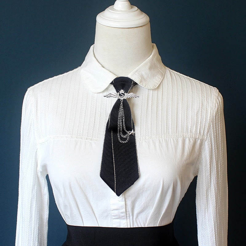 Cravatta unisex pre-annodata Wings con fascia regolabile - image 2