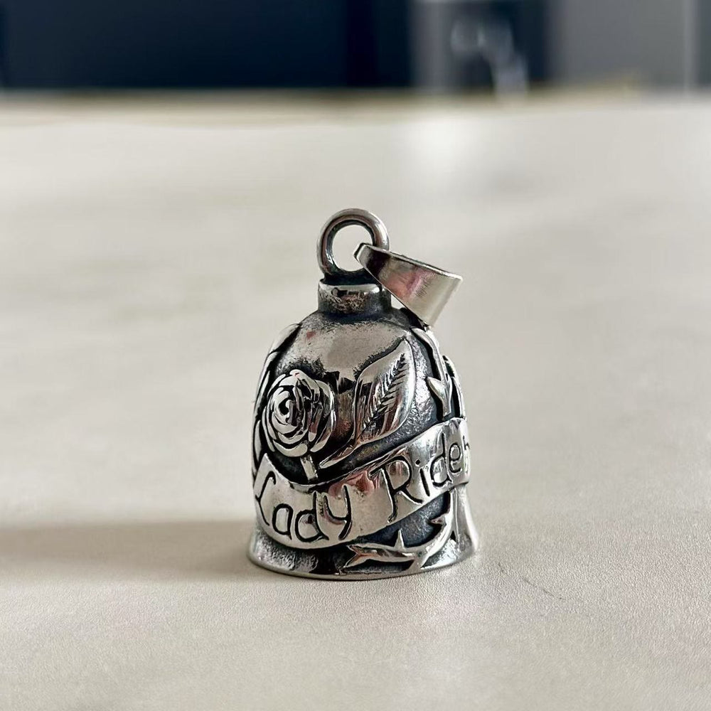 Portachiavi con campanello per moto vintage Rose & Lady Rider - Pendente - image 1