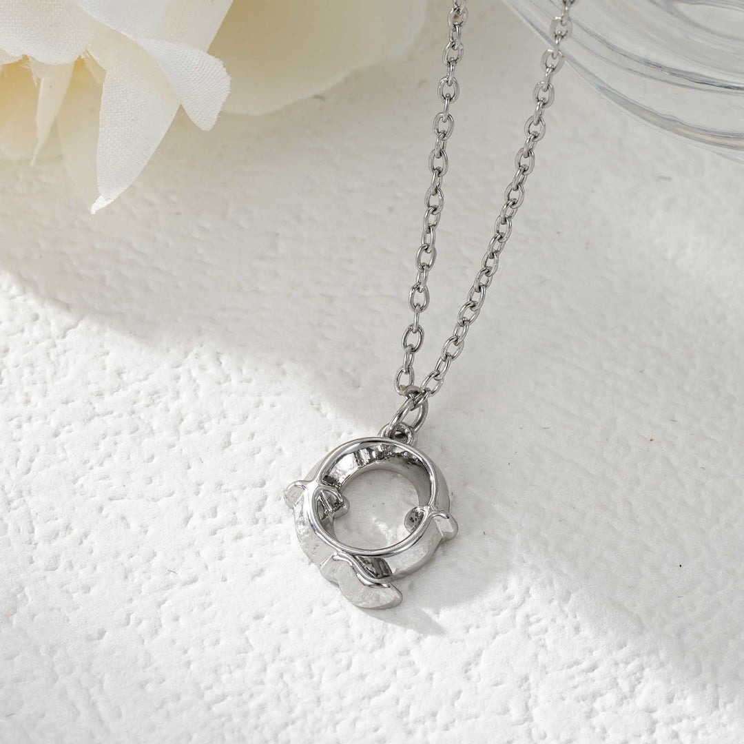 Elegante collana da donna con ciondolo a forma di lettera in oro e argento - Argento - Q - image 44