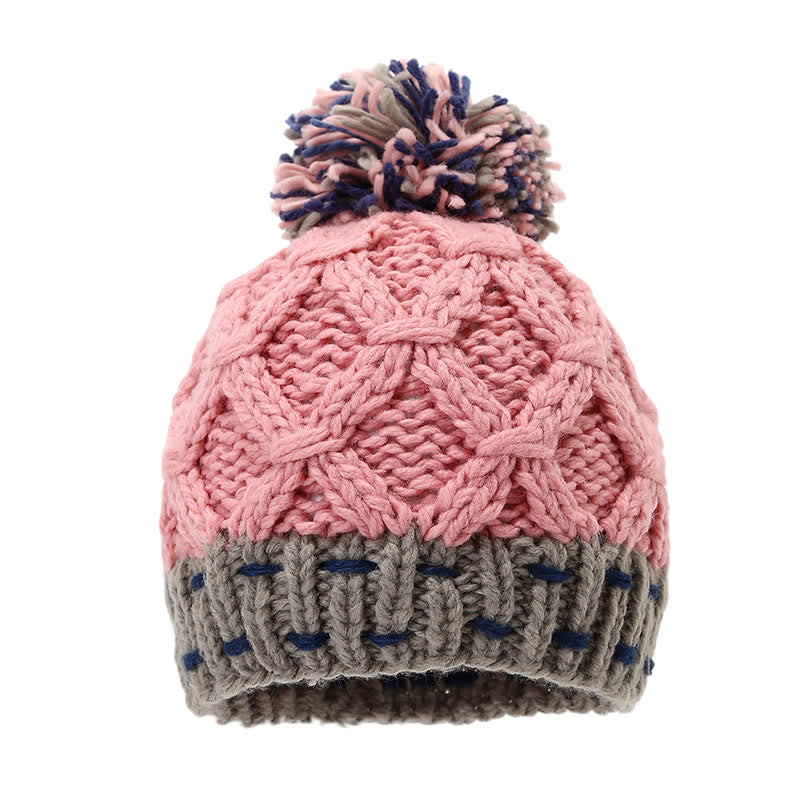 Set di 3 cappelli, sciarpe e guanti con design alla moda e blocchi di colore - image 5