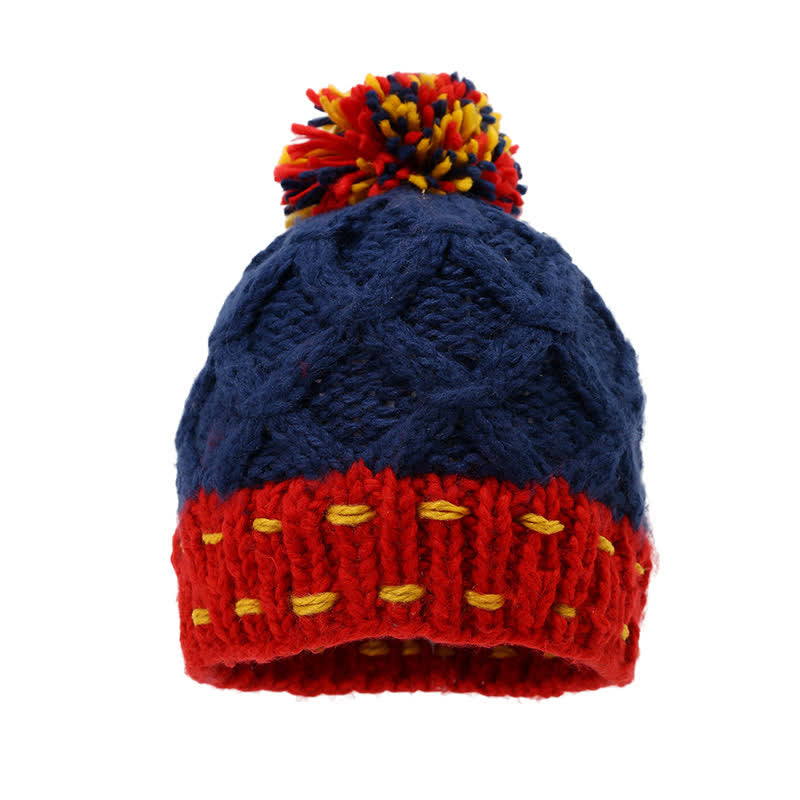 Set di 3 cappelli, sciarpe e guanti con design alla moda e blocchi di colore - image 1