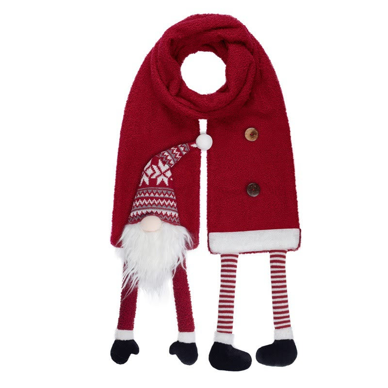 Sciarpa invernale rossa di Babbo Natale creativo - Rosso - image 0