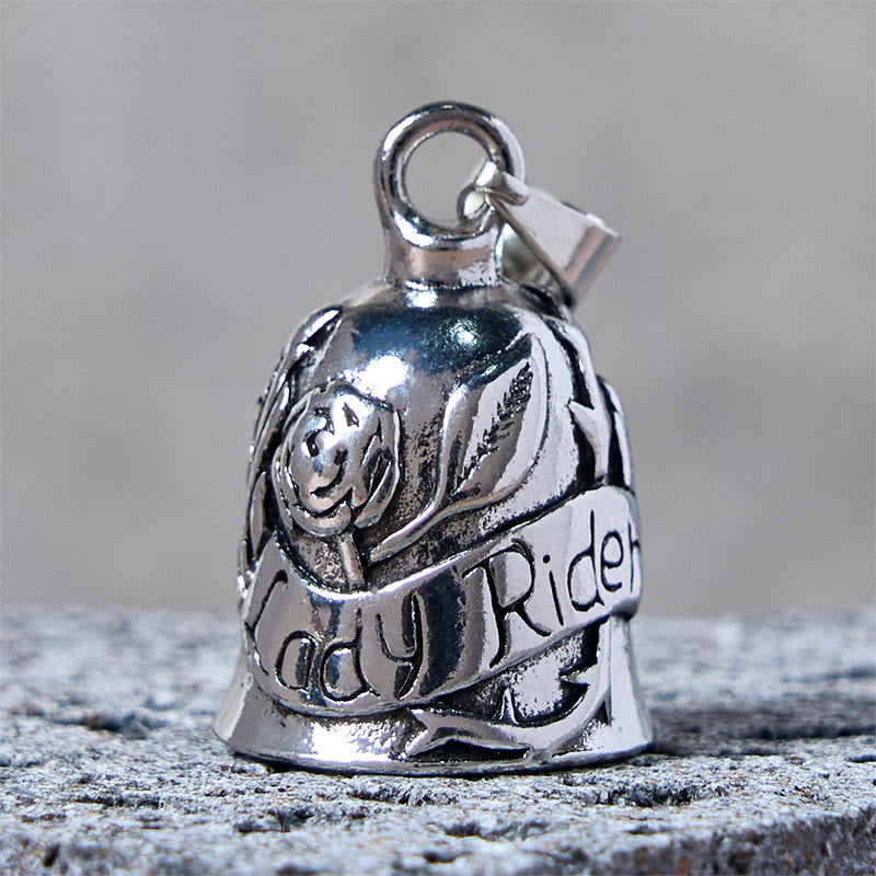 Portachiavi con campanello per moto vintage Rose & Lady Rider - Pendente - image 1