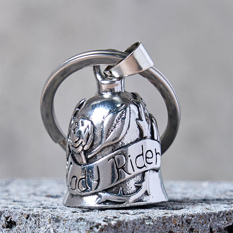 Portachiavi con campanello per moto vintage Rose & Lady Rider - Portachiavi - image 0