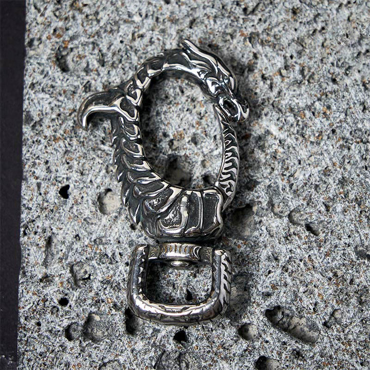 Portachiavi girevole a forma di drago antiruggine vintage - image 5
