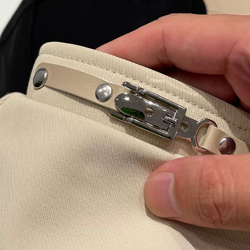 Cappello basco da donna con fibbia in metallo semplice alla moda invernale - image 3