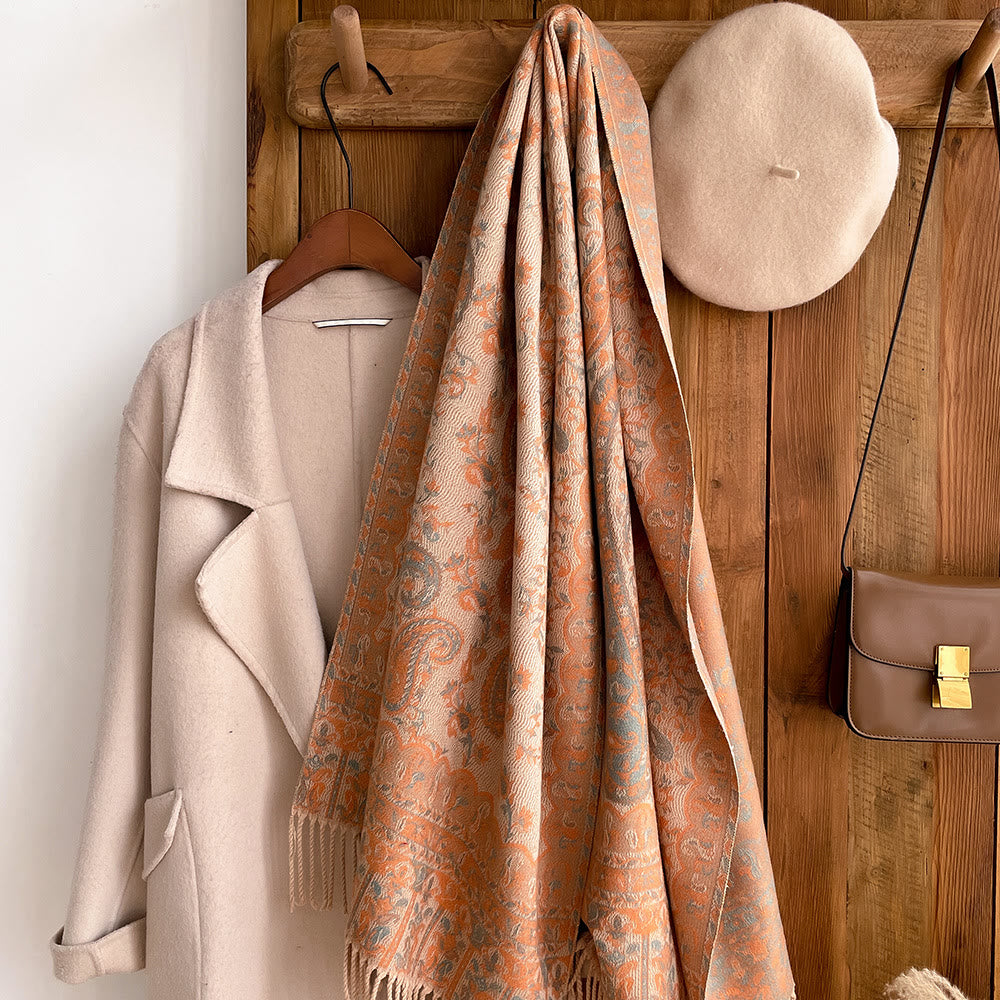Sciarpa scialle con stampa di anacardi in stile bohémien retrò per il calore - image 2