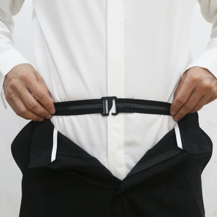 Cintura elastica antiscivolo regolabile da uomo per rimanere invisibile - Nero - image 0