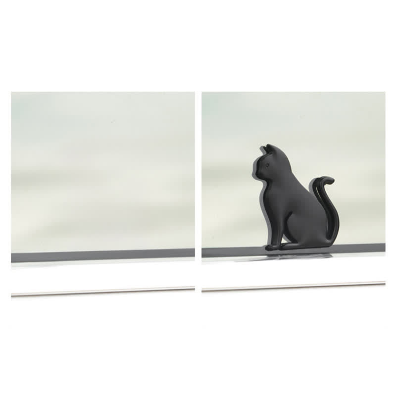 Adesivo decorativo in metallo per auto con simpatico gatto - image 3