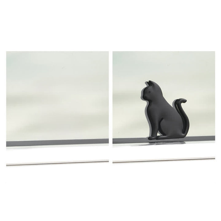 Adesivo decorativo in metallo per auto con simpatico gatto - image 3