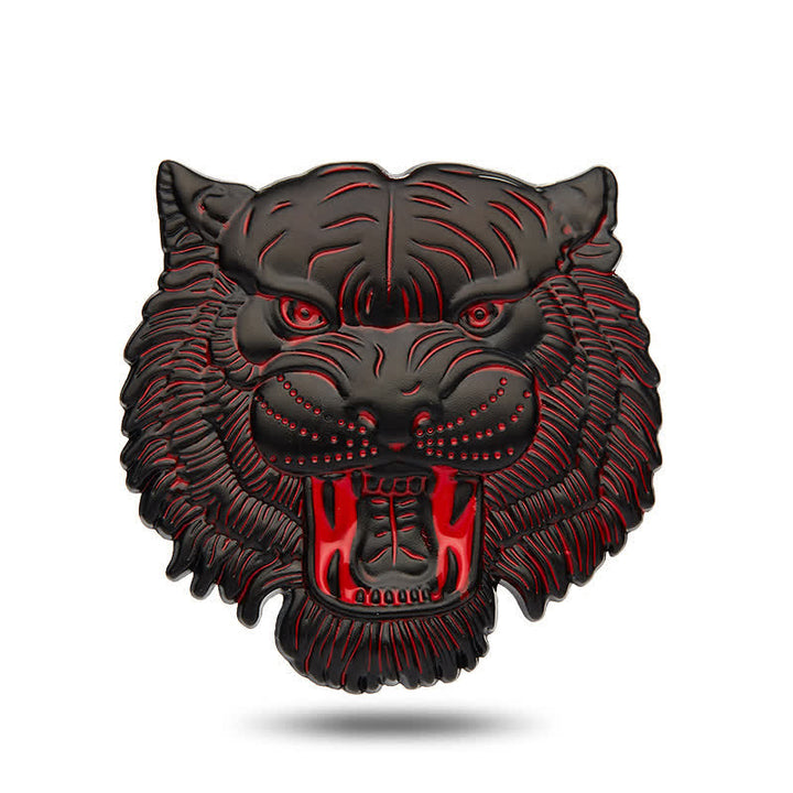 Adesivo per auto in metallo con testa di tigre dominante - Nero - image 6