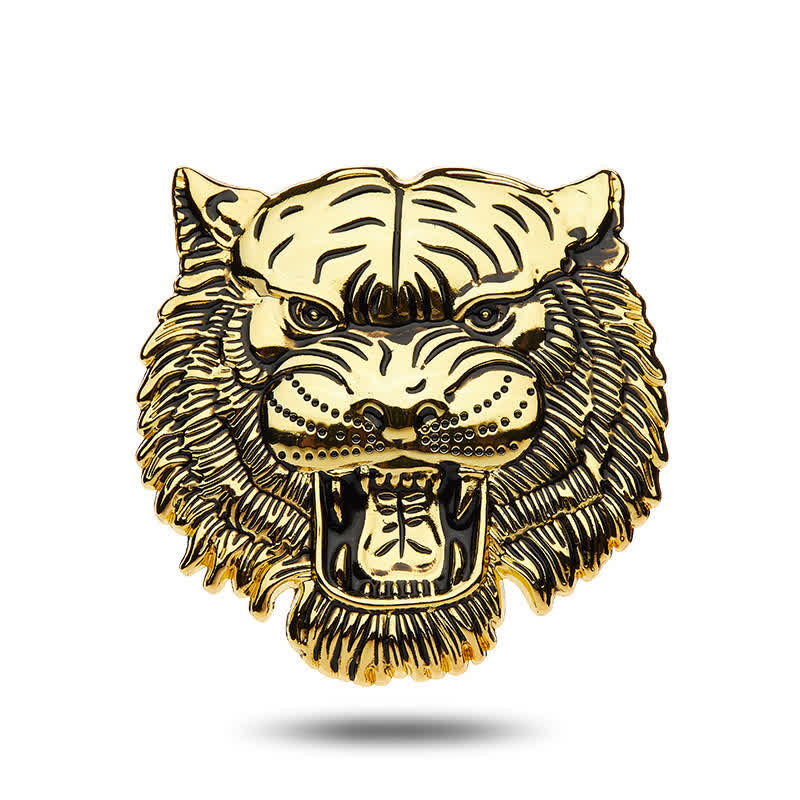 Adesivo per auto in metallo con testa di tigre dominante - Oro - image 5