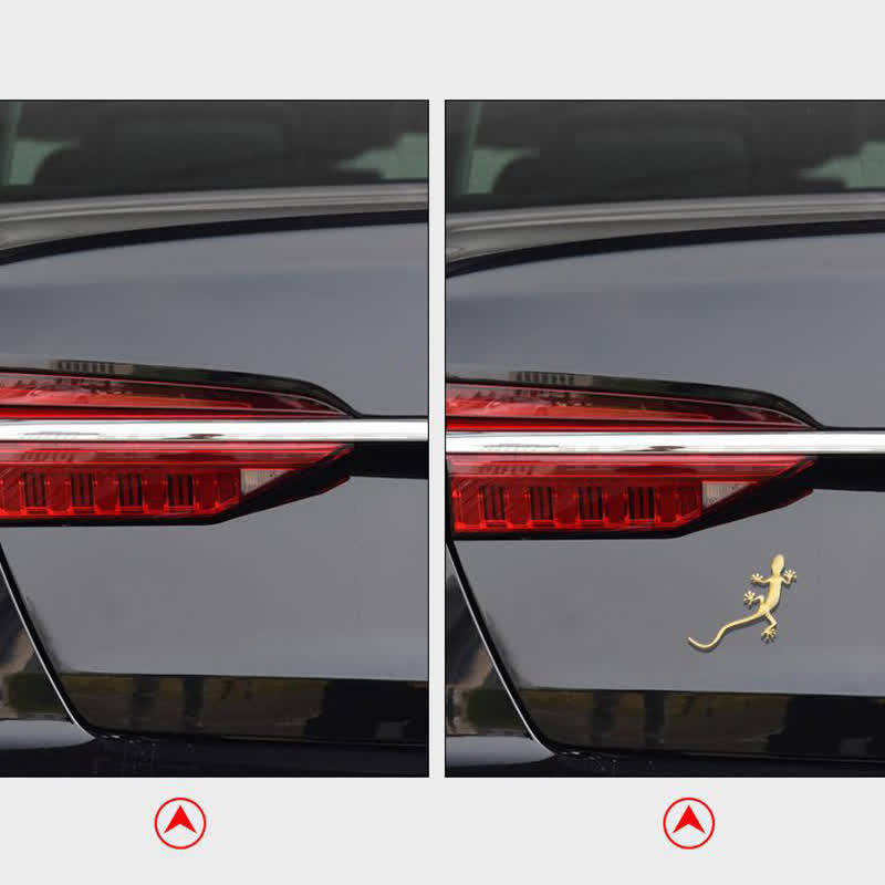 1 paio di adesivi in metallo a forma di geco per auto - image 4