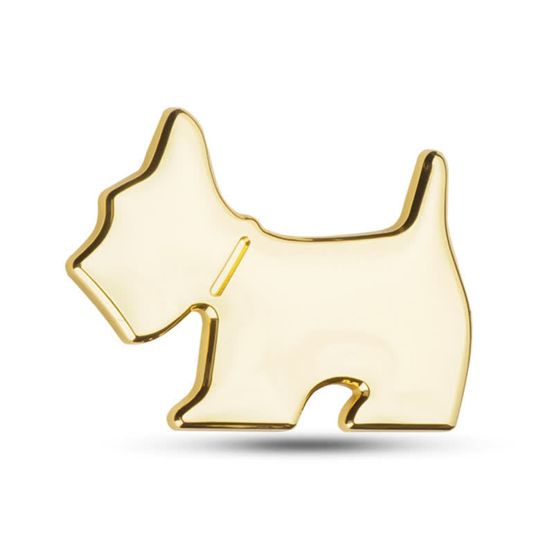 Adesivo per auto in metallo con simpatico cane per gli amanti degli animali - Oro - image 6