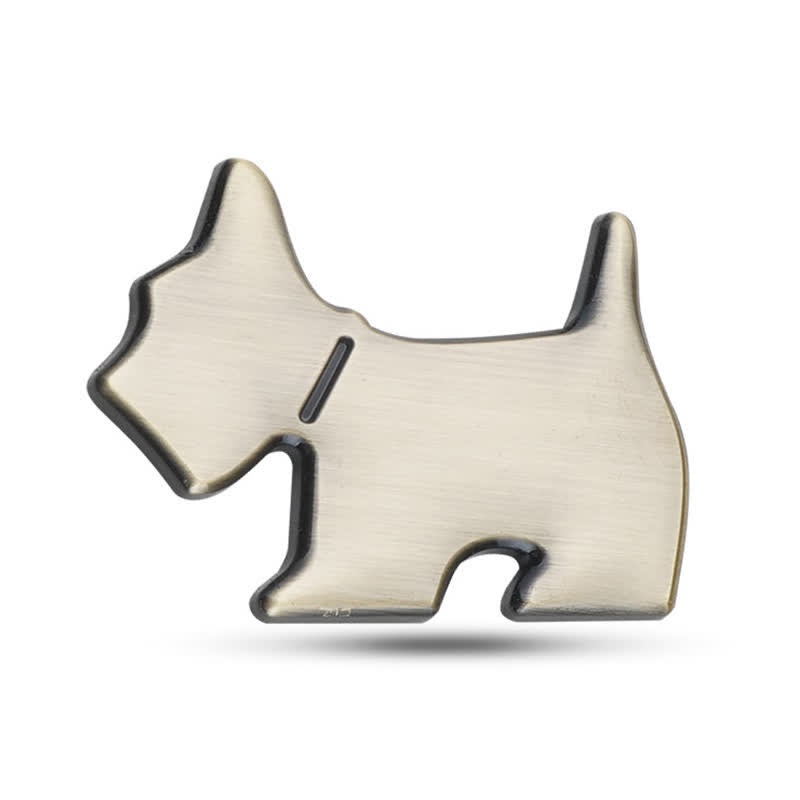 Adesivo per auto in metallo con simpatico cane per gli amanti degli animali - Bronzo antico - image 10