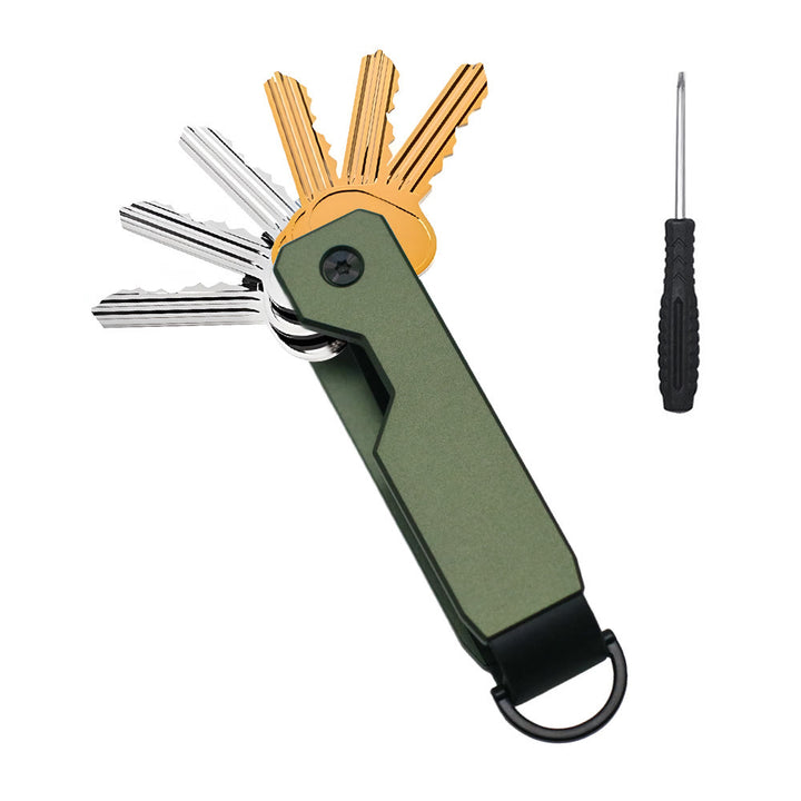 Organizer portachiavi in metallo salvaspazio portatile anti-smarrimento - Verde - image 5