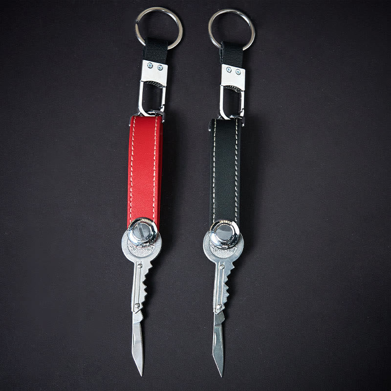 Organizer per chiavi in pelle antifurto portatile di grande capacità - image 1