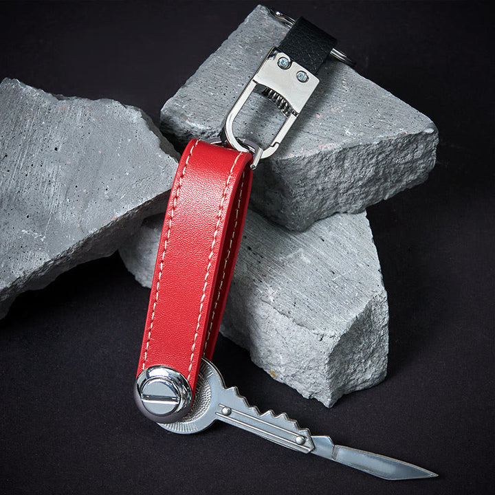 Organizer per chiavi in pelle antifurto portatile di grande capacità - image 3