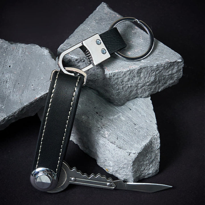 Organizer per chiavi in pelle antifurto portatile di grande capacità - image 6