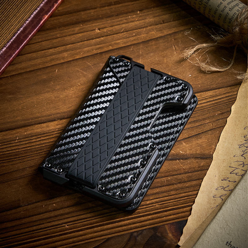 Portafoglio tattico pieghevole in fibra di carbonio con funzione di schermatura RFID - image 0