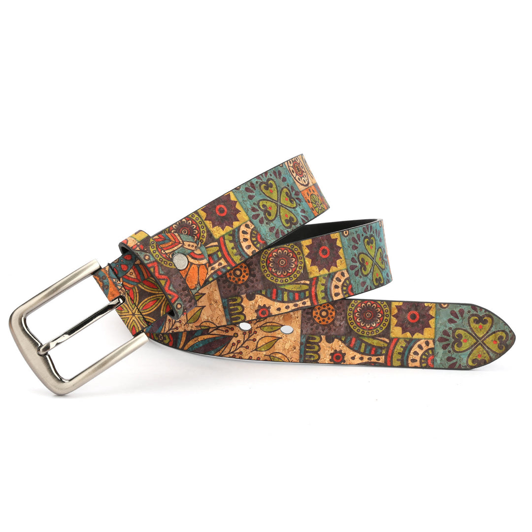 Cintura in pelle con motivo in stile bohémien da donna - 44 - image 1