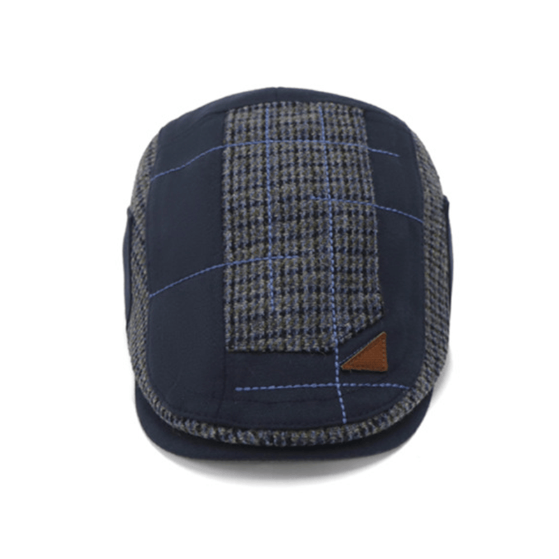 Cappello basco invernale da uomo con cuciture artistiche vintage - image 3