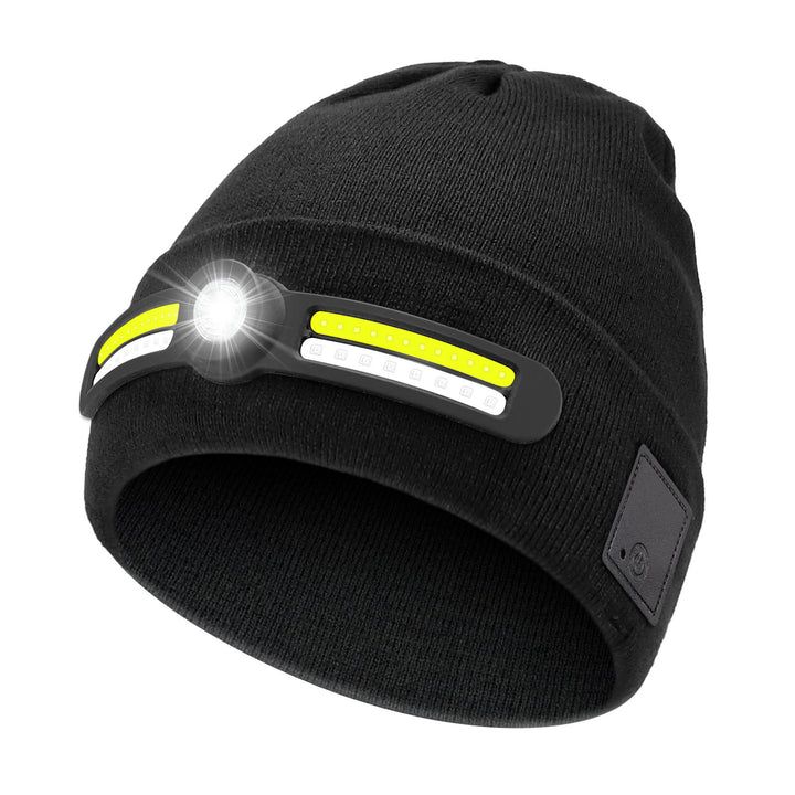 Berretto lavorato a maglia con illuminazione a LED RGB invernale - Nero - M (22"-22 7/8") - image 0