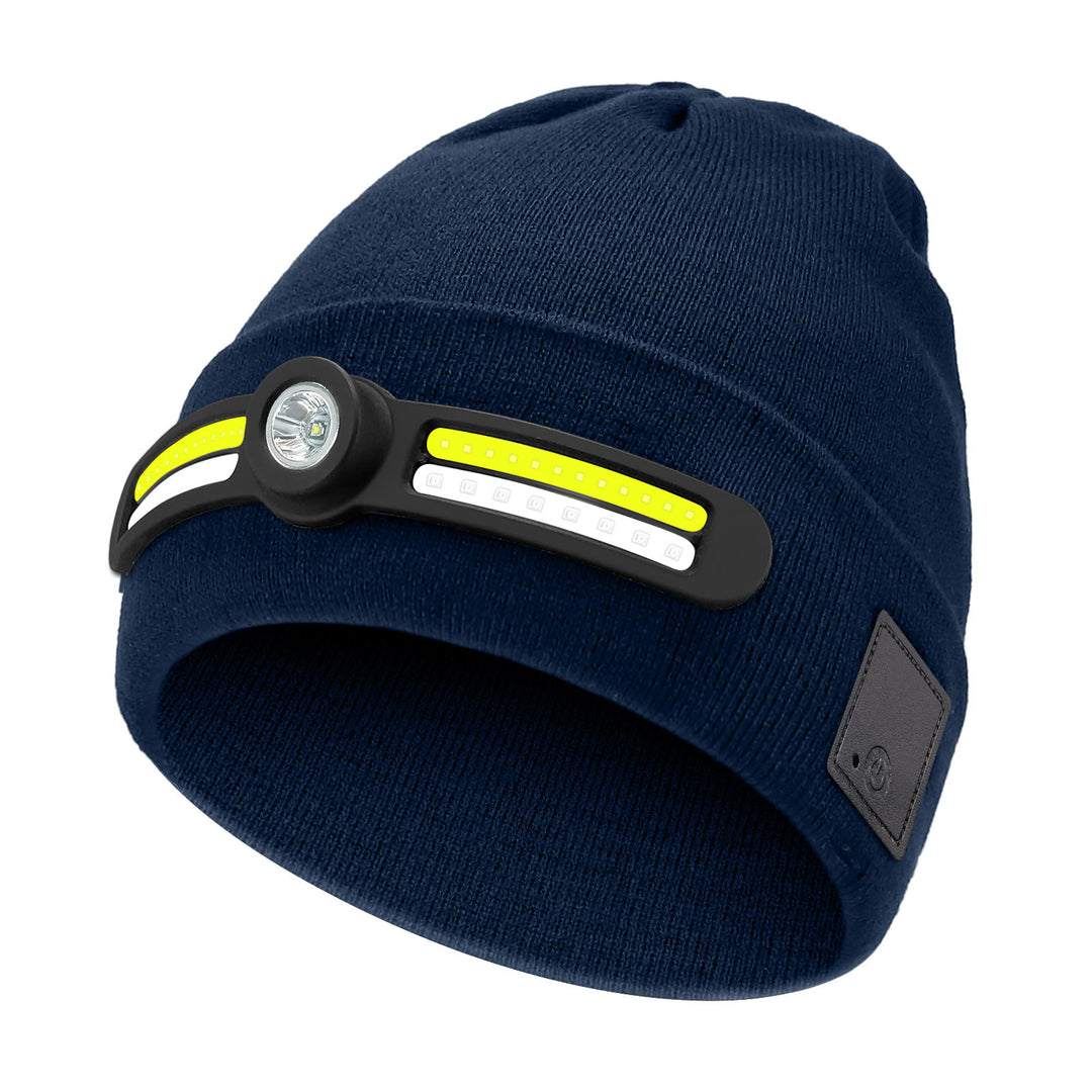 Berretto lavorato a maglia con illuminazione a LED RGB invernale - Blu navy - M (22"-22 7/8") - image 7