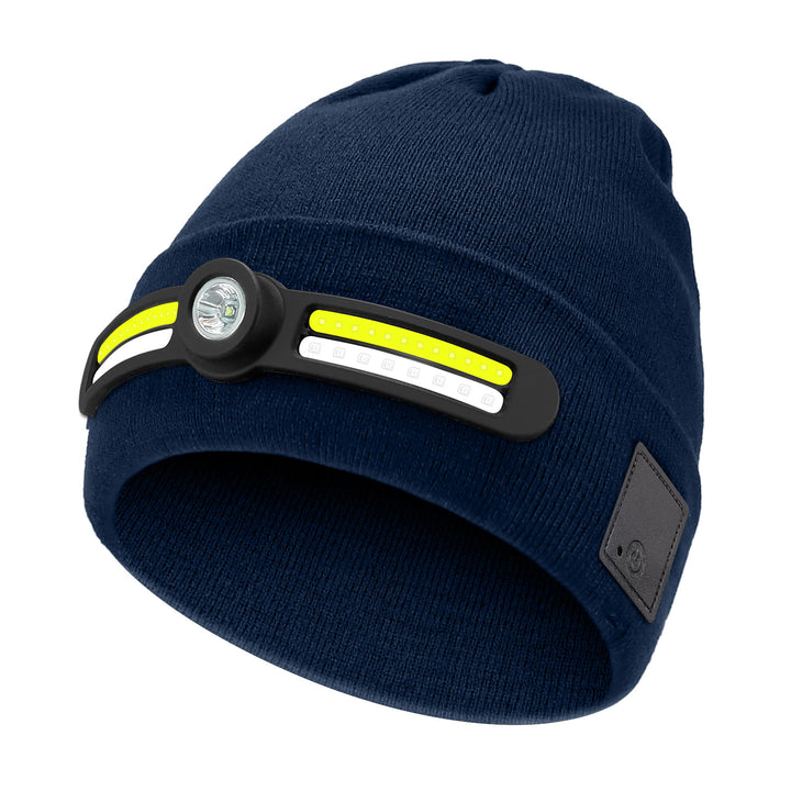 Berretto lavorato a maglia con illuminazione a LED RGB invernale - Blu navy - M (22"-22 7/8") - image 7